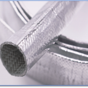 aluminium foil fiberglass braided heat protection sleeve
