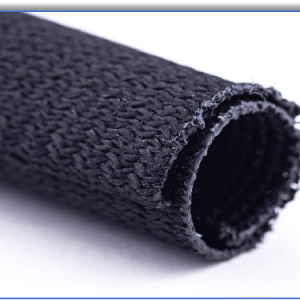 warp knitted self closing sleeve – high protection sleeve for wire harnesses